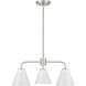 Blair 3 Light 24 inch Satin Nickel Chandelier Ceiling Light